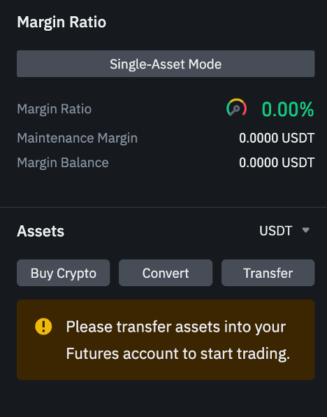 Binance Interface Section 5